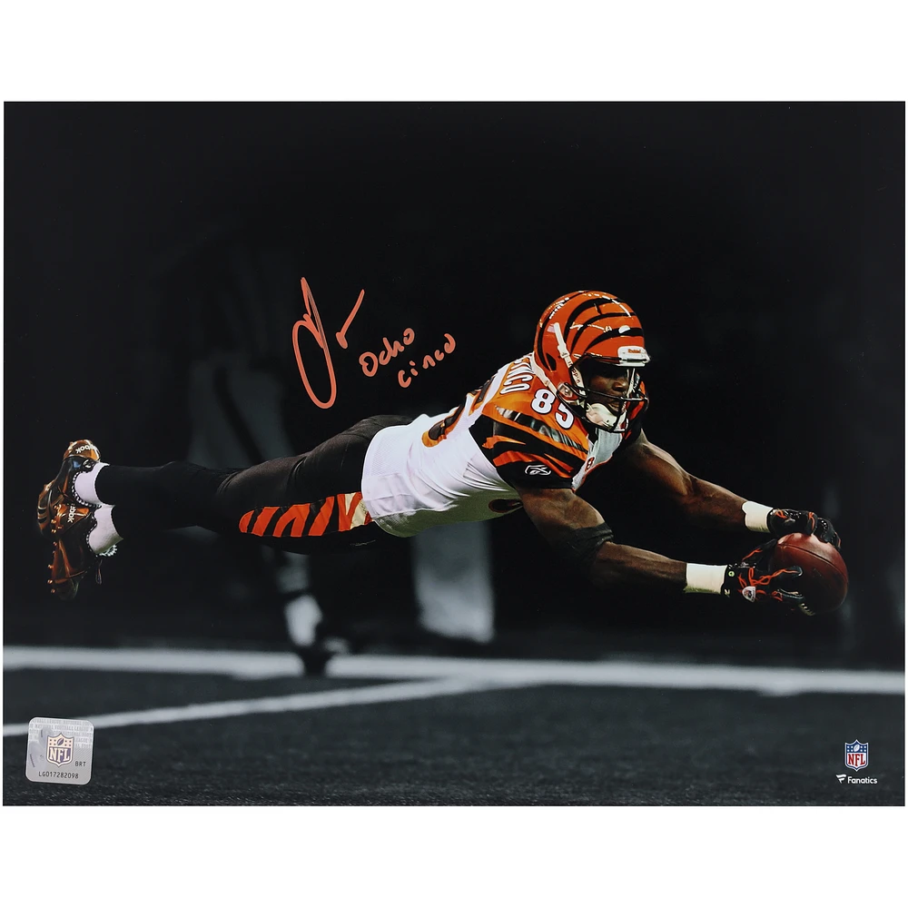 Chad Johnson Cincinnati Bengals Autographed 11" x 14" Spotlight Photograph with "Ocho Cinco" Inscription