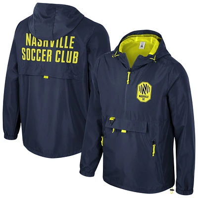 Men's Stadium Essentials Navy Nashville SC Compete Quarter-Zip Jacket