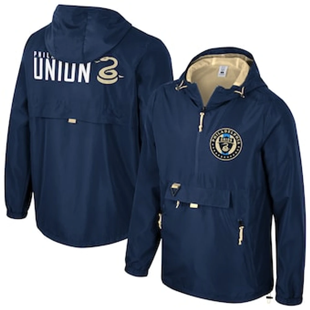 Men's Stadium Essentials Navy Philadelphia Union Compete Quarter-Zip Jacket
