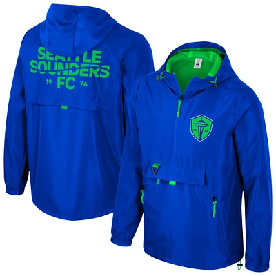 Men's Stadium Essentials Blue Seattle Sounders FC Compete Quarter-Zip Jacket