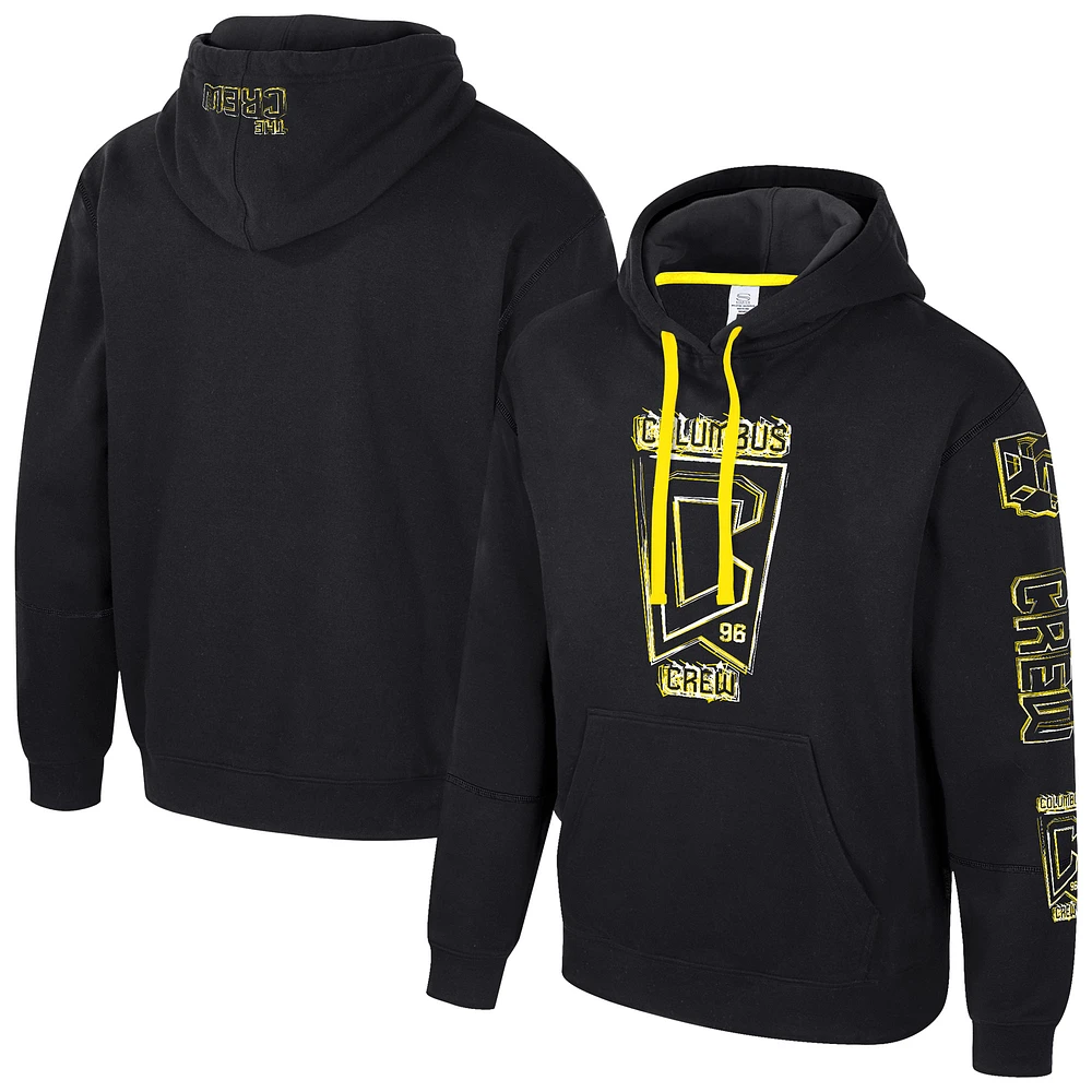 Men's Stadium Essentials Black Columbus Crew Elementized Pullover Hoodie