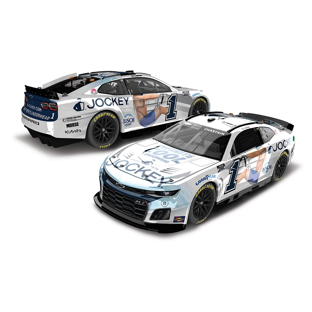 Action Racing Ross Chastain 2024 #1 Jockey Infinite Cool 1:24 Foil Numbers Die-Cast Chevrolet Camaro