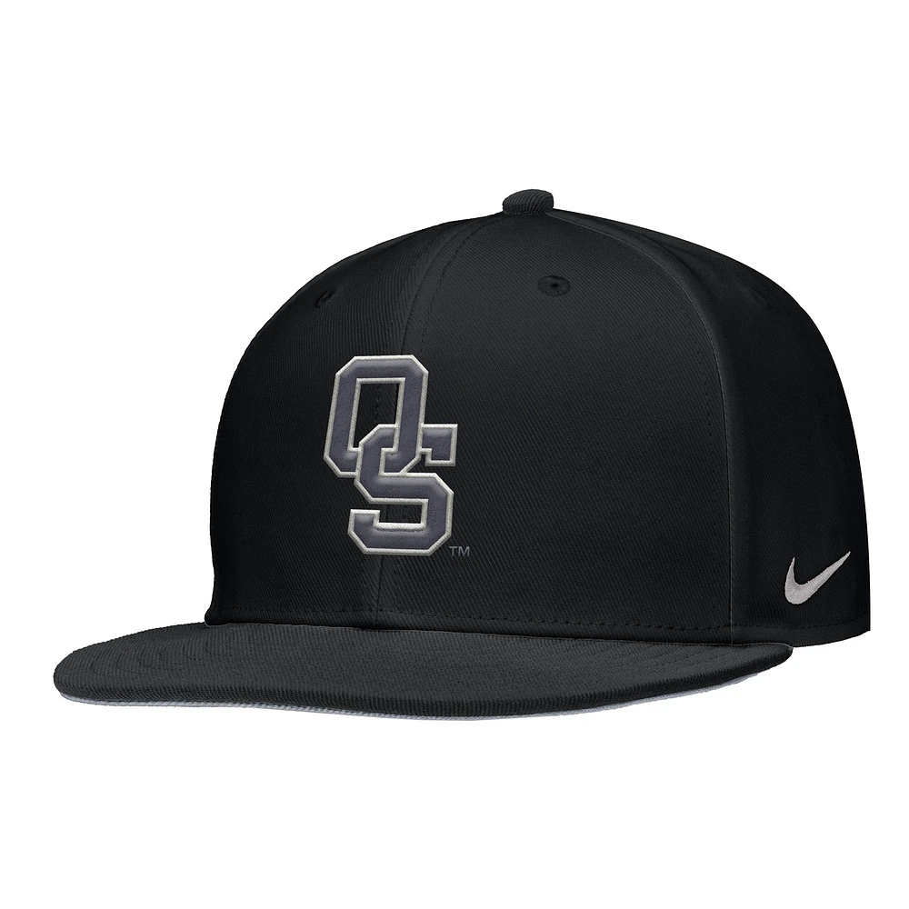 Men's Nike Black Oklahoma State Cowboys Folds of Honor On-Field Baseball Performance Fitted Hat