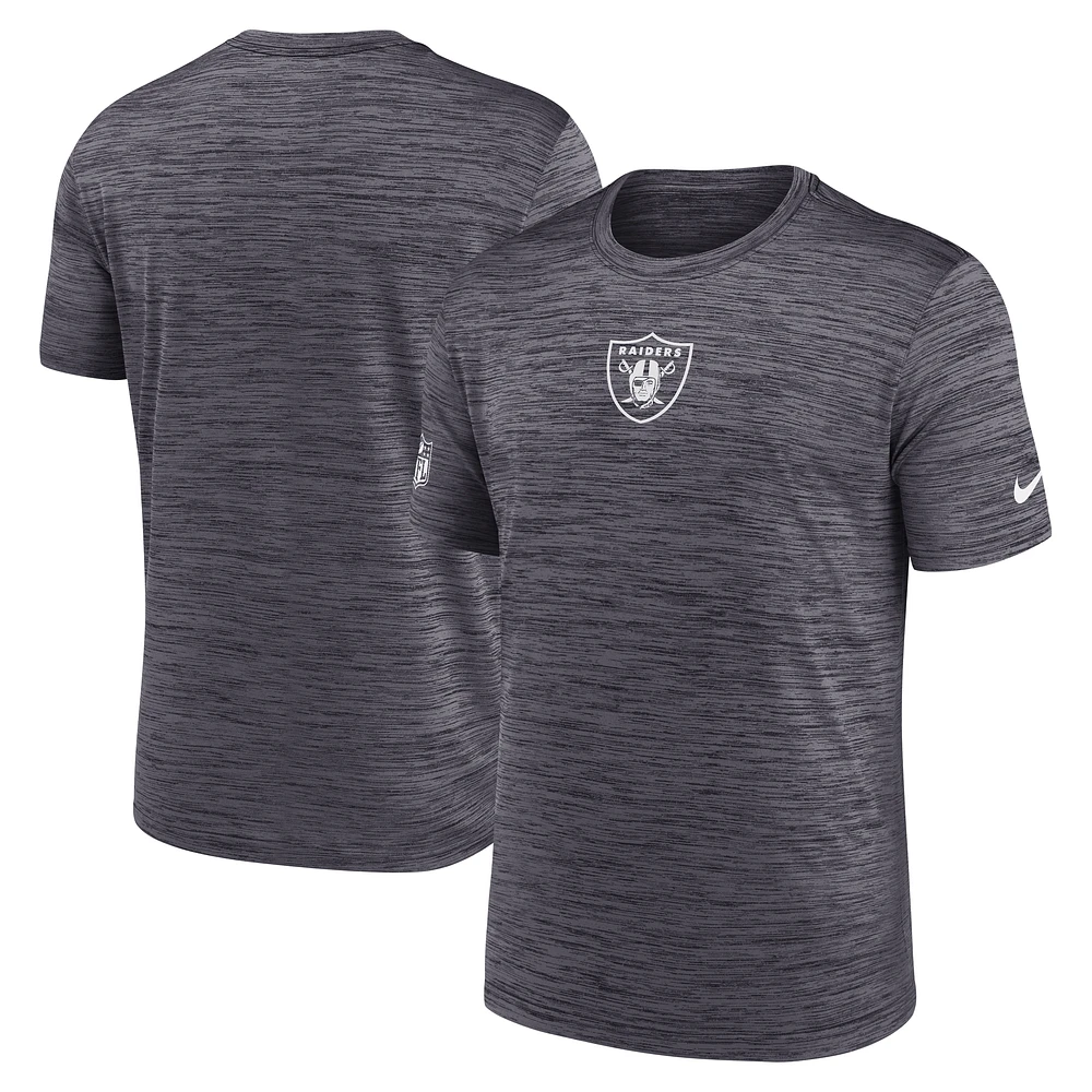Men's Nike Black Las Vegas Raiders Big & Tall Sideline Velocity Performance T-Shirt