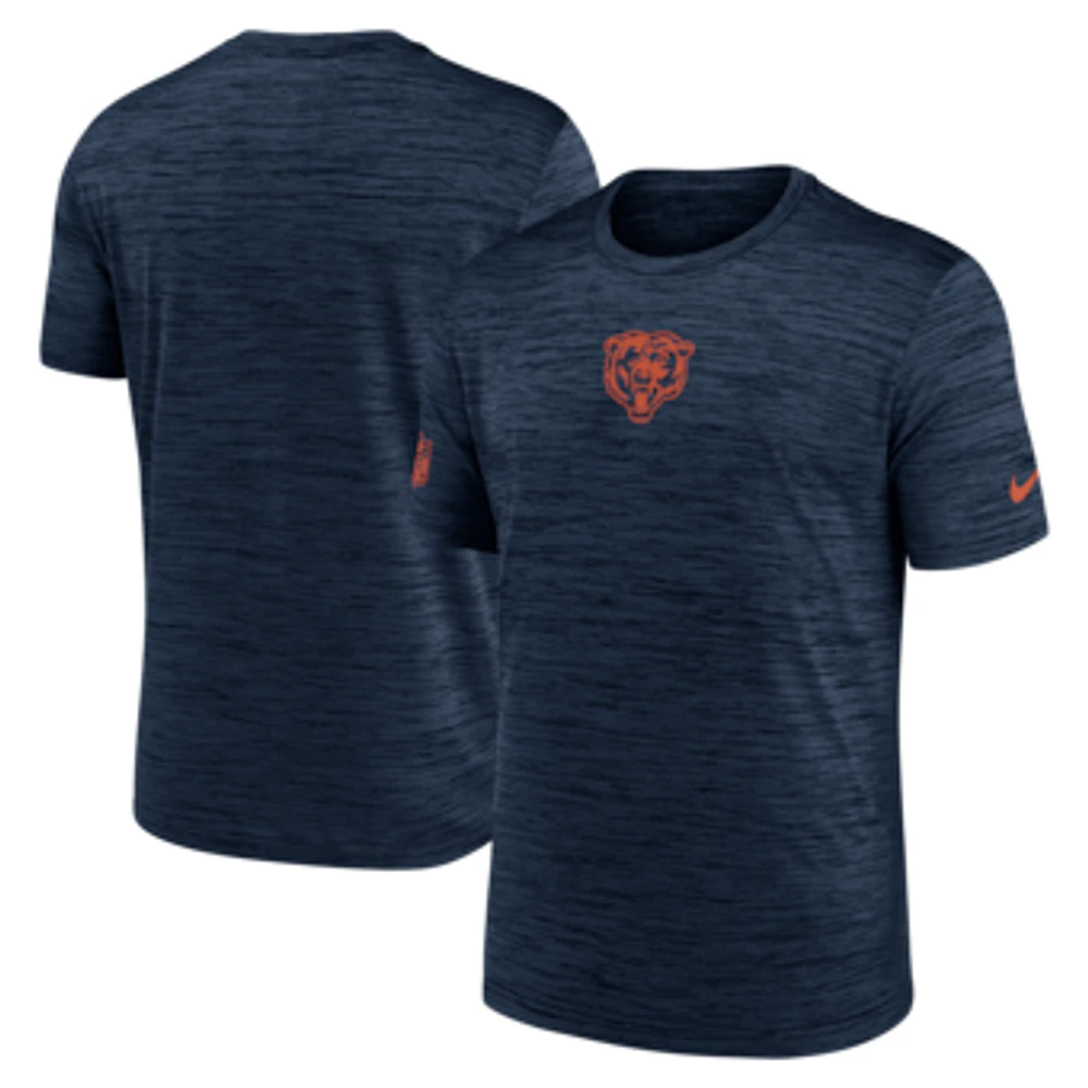 Men's Nike Navy Chicago Bears Big & Tall Sideline Velocity Performance T-Shirt