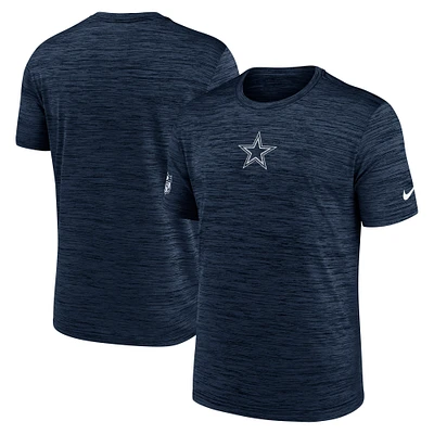 Men's Nike Navy Dallas Cowboys Big & Tall Sideline Velocity Performance T-Shirt