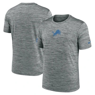 Men's Nike Gray Detroit Lions Big & Tall Sideline Velocity Performance T-Shirt