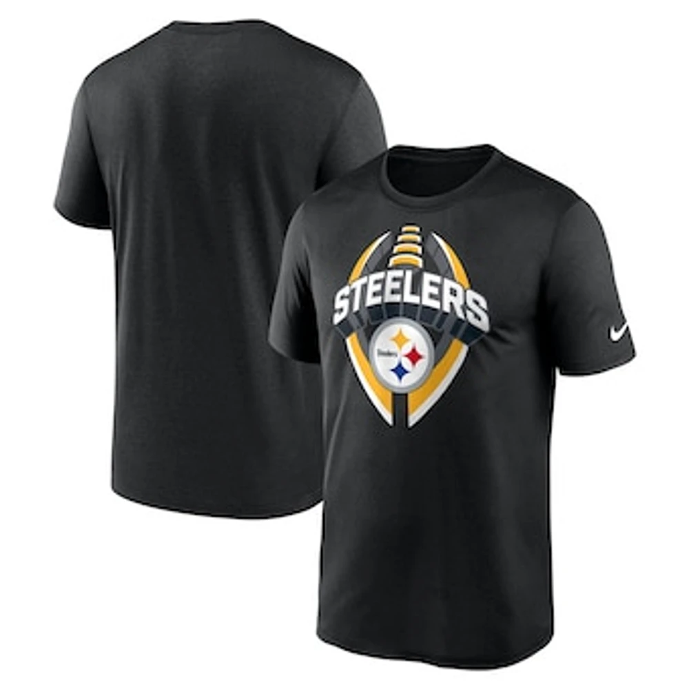 Men's Nike Black Pittsburgh Steelers Big & Tall Primetime Legend Icon Performance T-Shirt