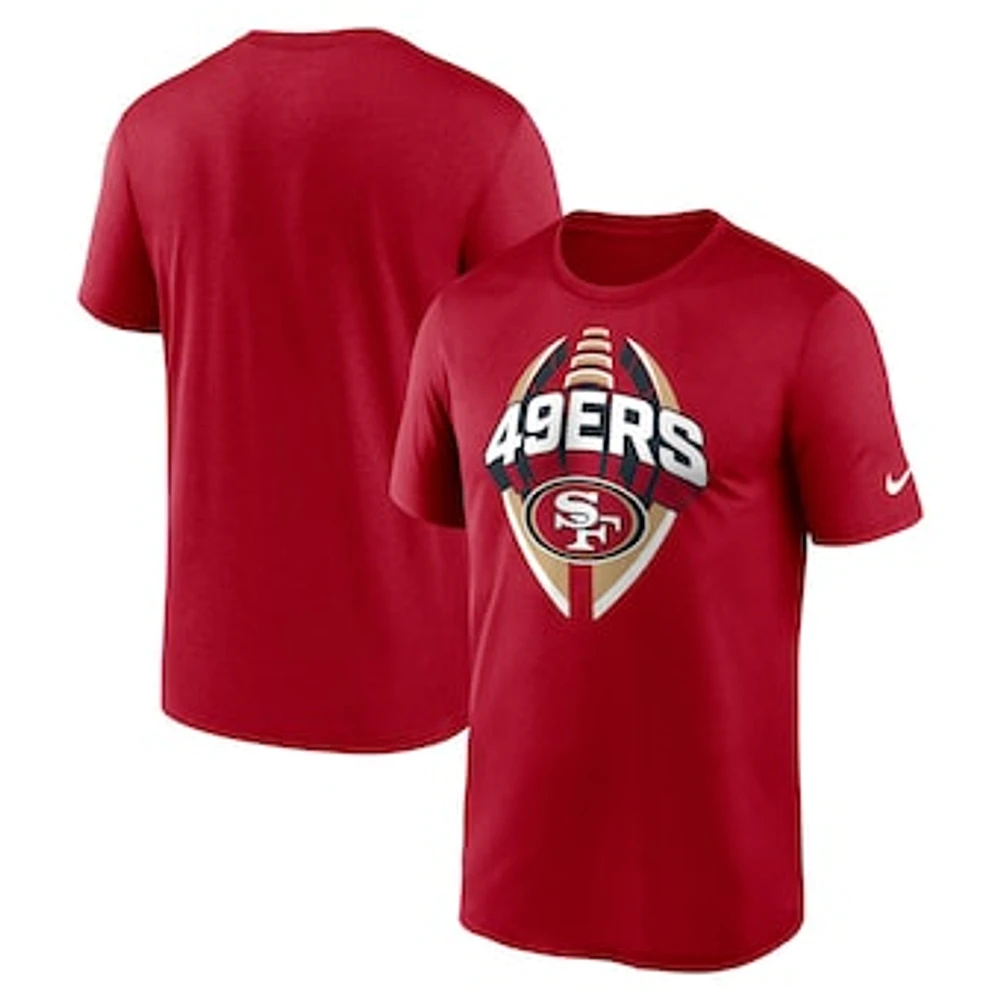 Men's Nike Scarlet San Francisco 49ers Big & Tall Primetime Legend Icon Performance T-Shirt