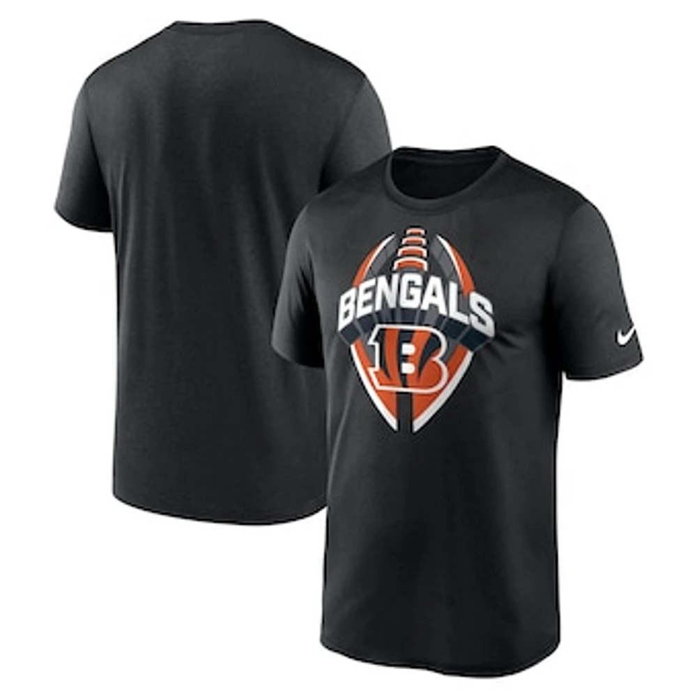 Men's Nike Black Cincinnati Bengals Big & Tall Primetime Legend Icon Performance T-Shirt