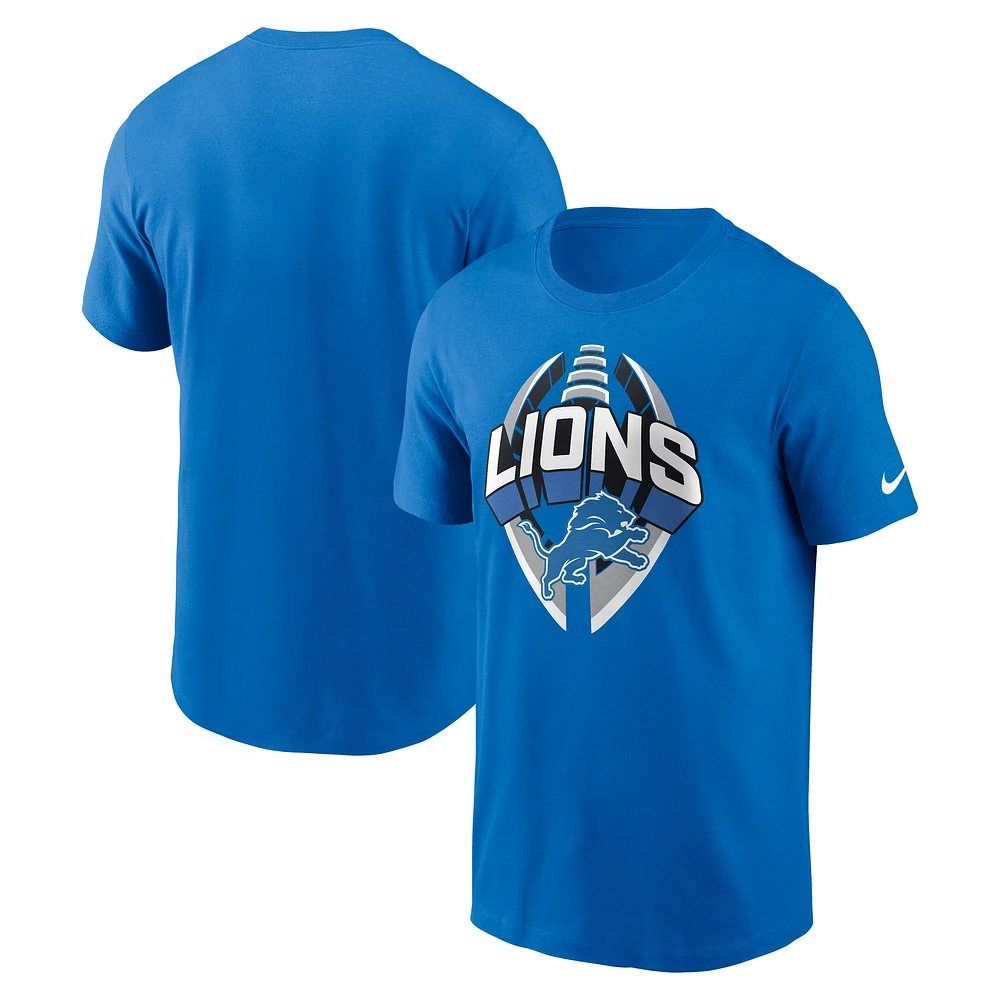 Men's Nike Blue Detroit Lions Big & Tall Primetime Legend Icon Performance T-Shirt