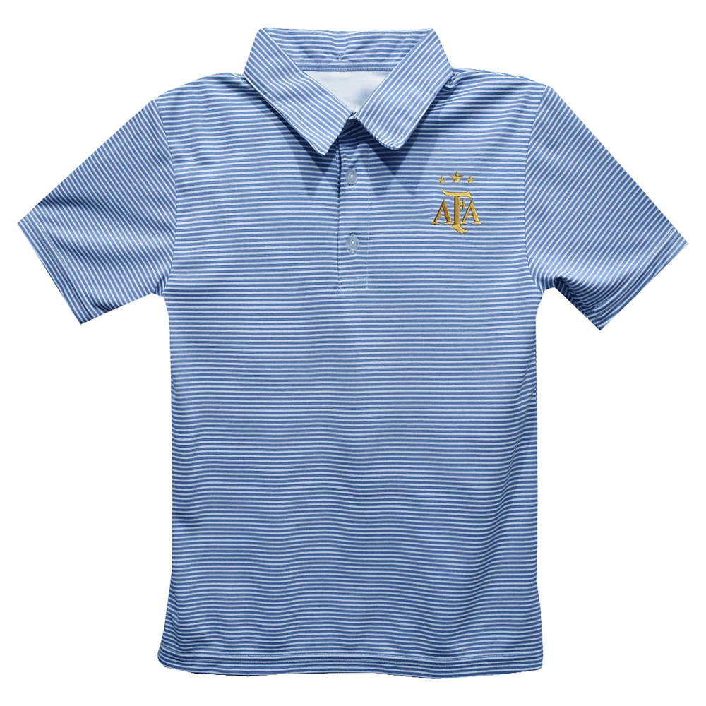 Toddler Vive La Fete Navy Argentina National Team Pencil Stripe Polo