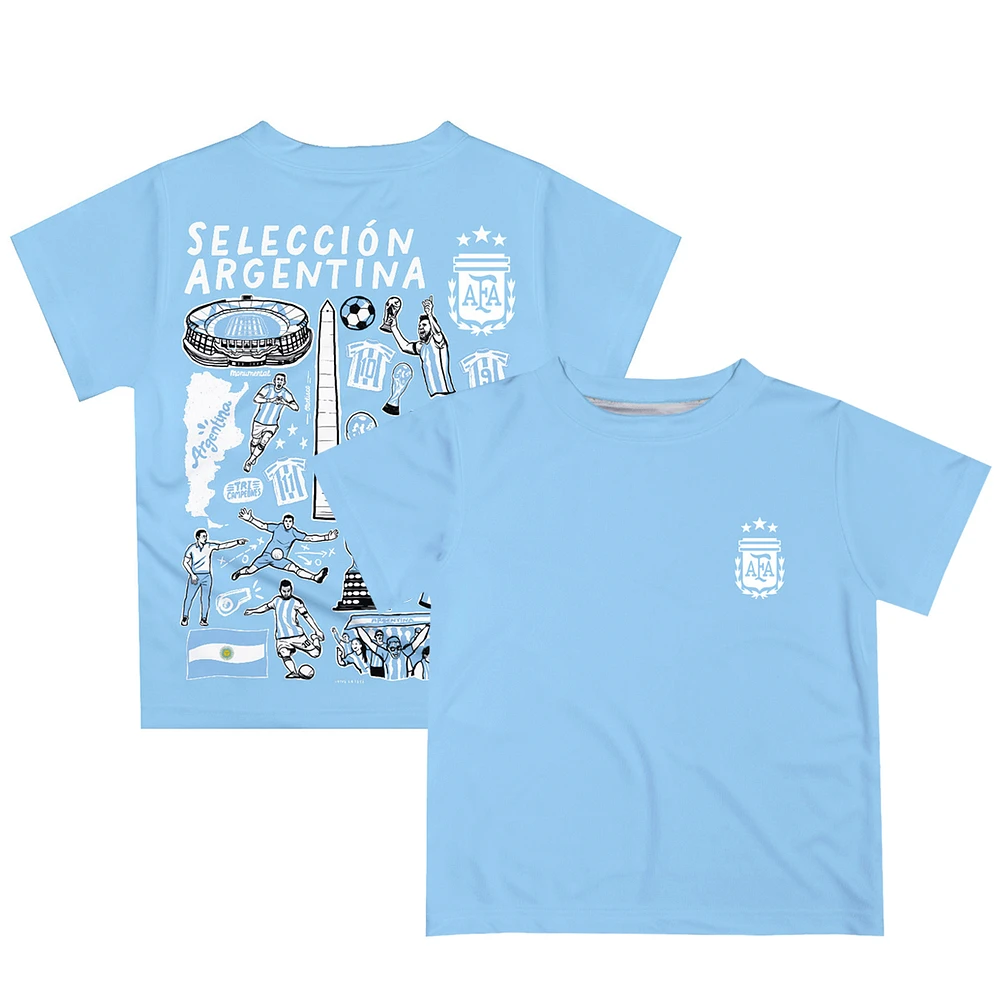 Toddler Vive La Fete Light Blue Argentina National Team Impressions Artwork T-Shirt