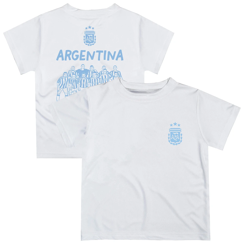 Toddler Vive La Fete White Argentina National Team Impressions Artwork Icons T-Shirt