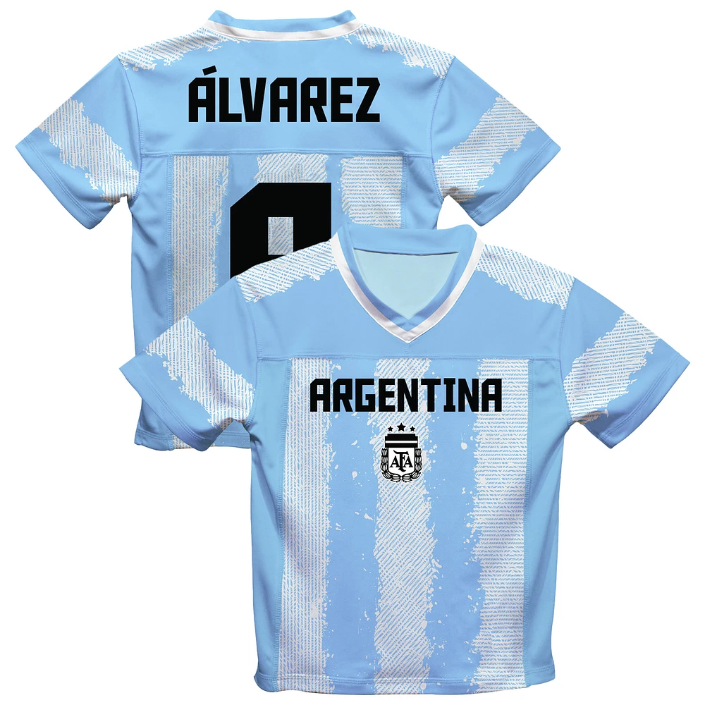 Men's Vive La Fete Julián Álvarez Light Blue Argentina National Team Football Jersey