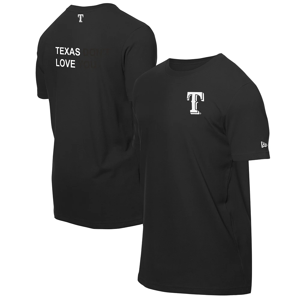 Men's New Era x j-FROST Black Texas Rangers T-Shirt