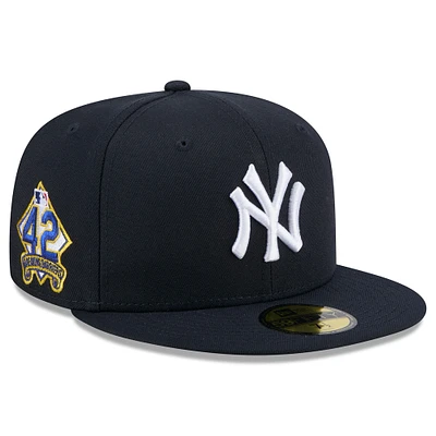 Men's New Era Navy York Yankees 2025 Jackie Robinson Day 59FIFTY Fitted Hat