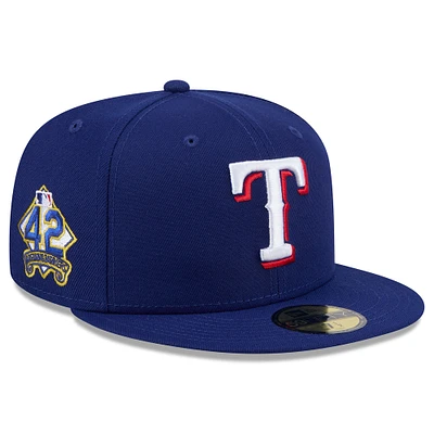 Men's New Era Royal Texas Rangers 2025 Jackie Robinson Day 59FIFTY Fitted Hat