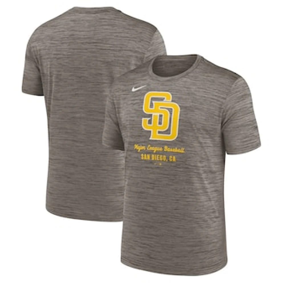 Men's Nike Brown San Diego Padres Velocity Performance T-Shirt