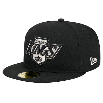 Men's New Era Black Los Angeles Kings Core 59FIFTY Fitted Hat
