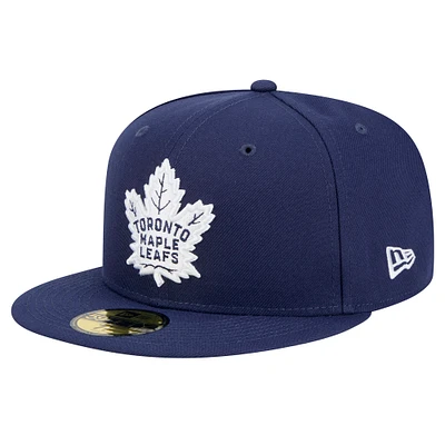 Men's New Era Navy Toronto Maple Leafs Core 59FIFTY Fitted Hat