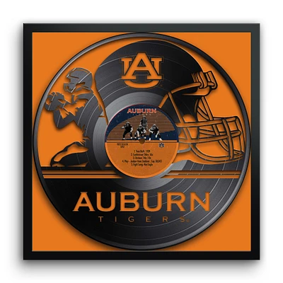 Auburn Tigers Framed 13" x 13" Vinyl Record Art Print