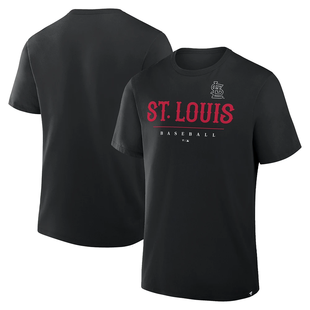 Men's Fanatics Black St. Louis Cardinals Color Pop Legacy Clubhouse T-Shirt