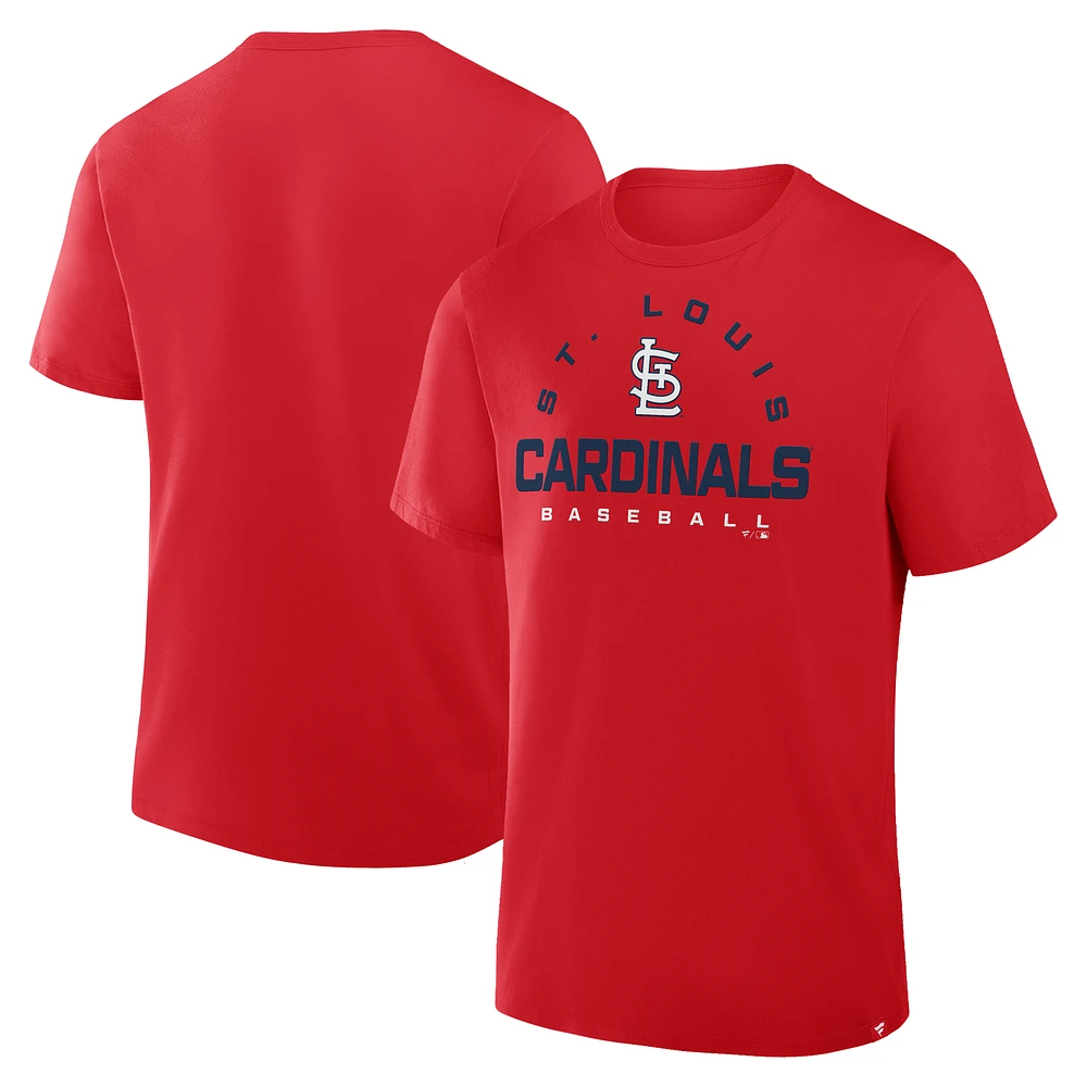 Men's Fanatics Red St. Louis Cardinals Clubhouse Legacy Primary Play T-Shirt