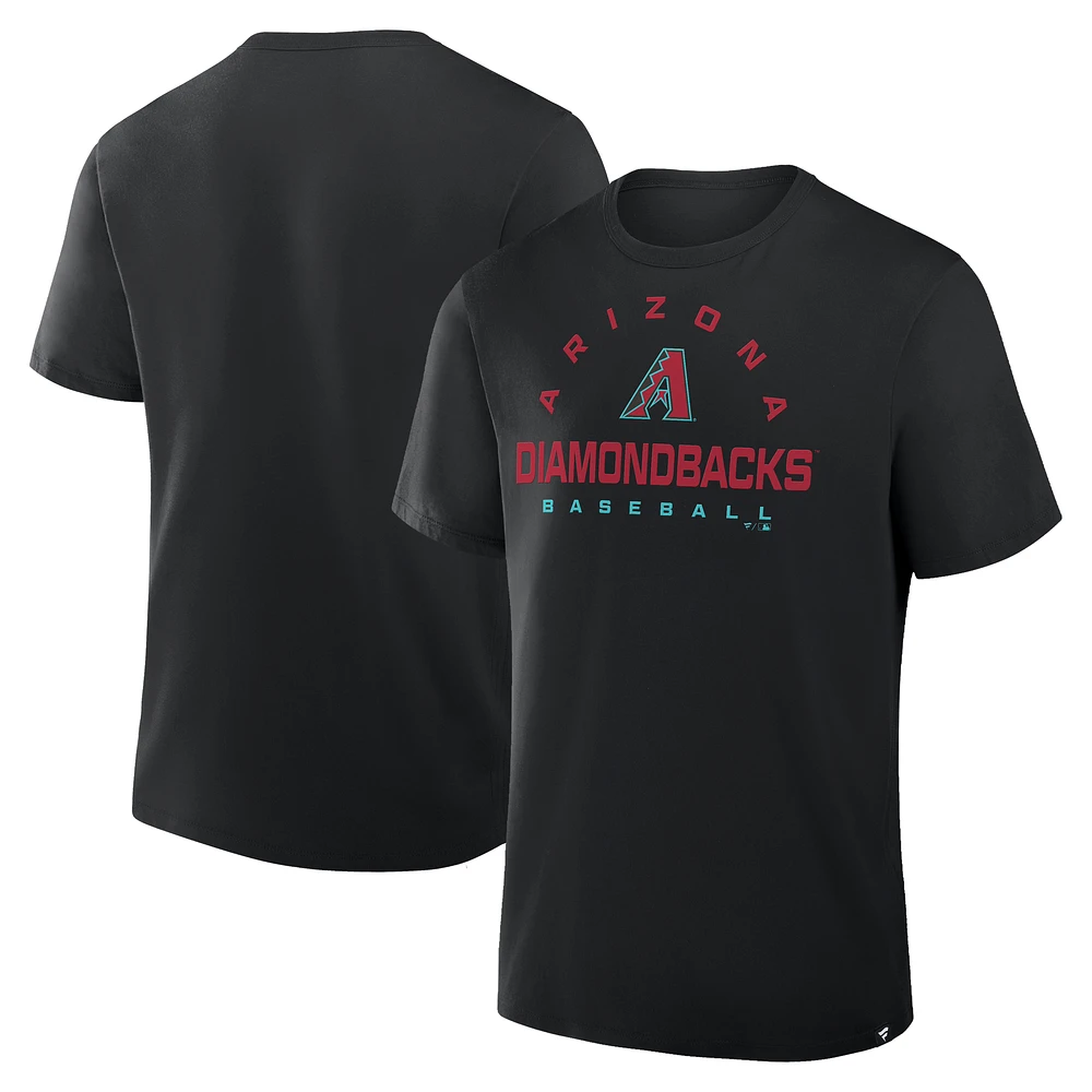 Men's Fanatics Black Arizona Diamondbacks Clubhouse Legacy Primary Play T-Shirt