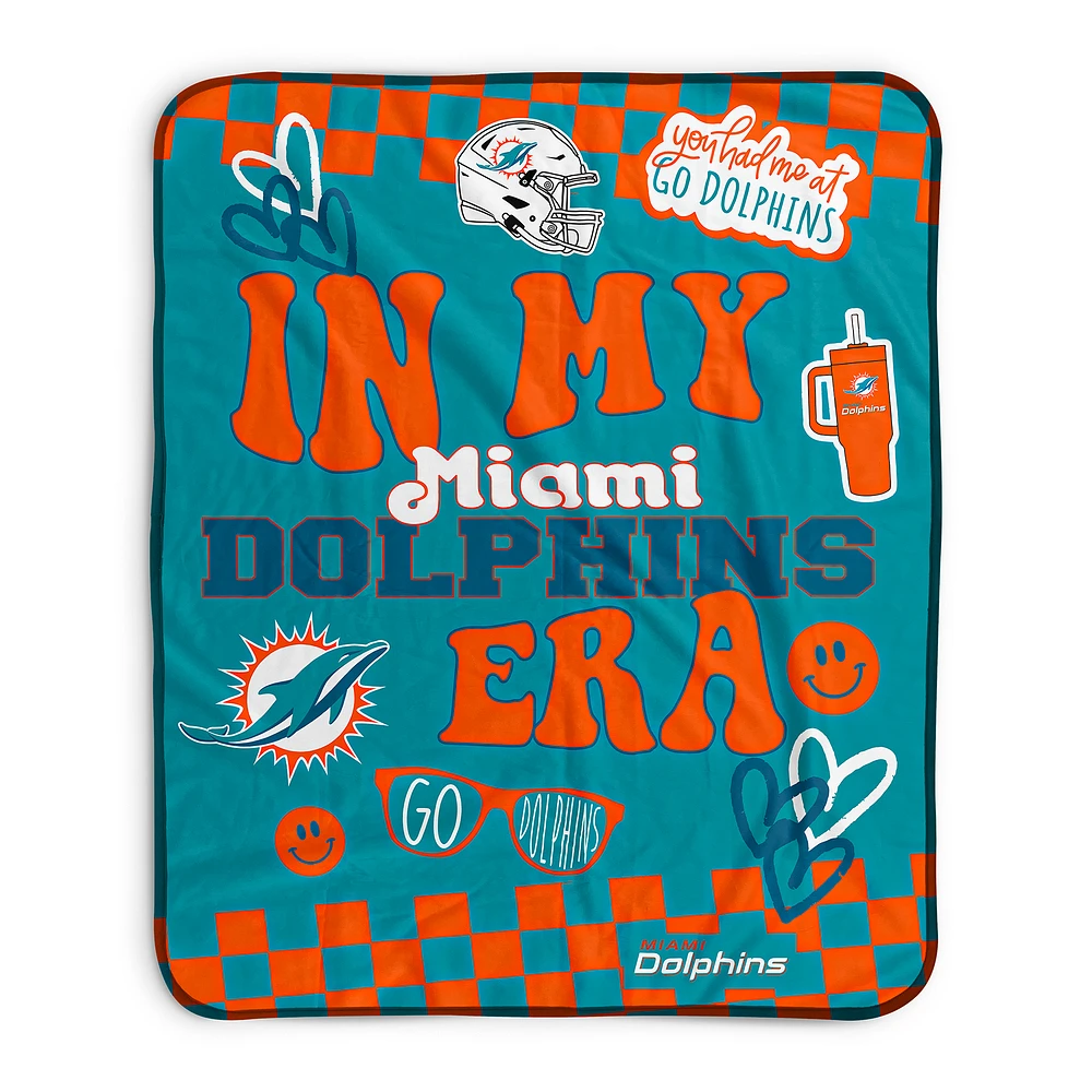Pegasus Miami Dolphins 50" x 60" In My Era Fleece Blanket