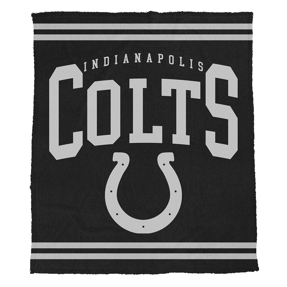 Pegasus Indianapolis Colts 50" x 60" Midnight Logo Cozy Knit Blanket