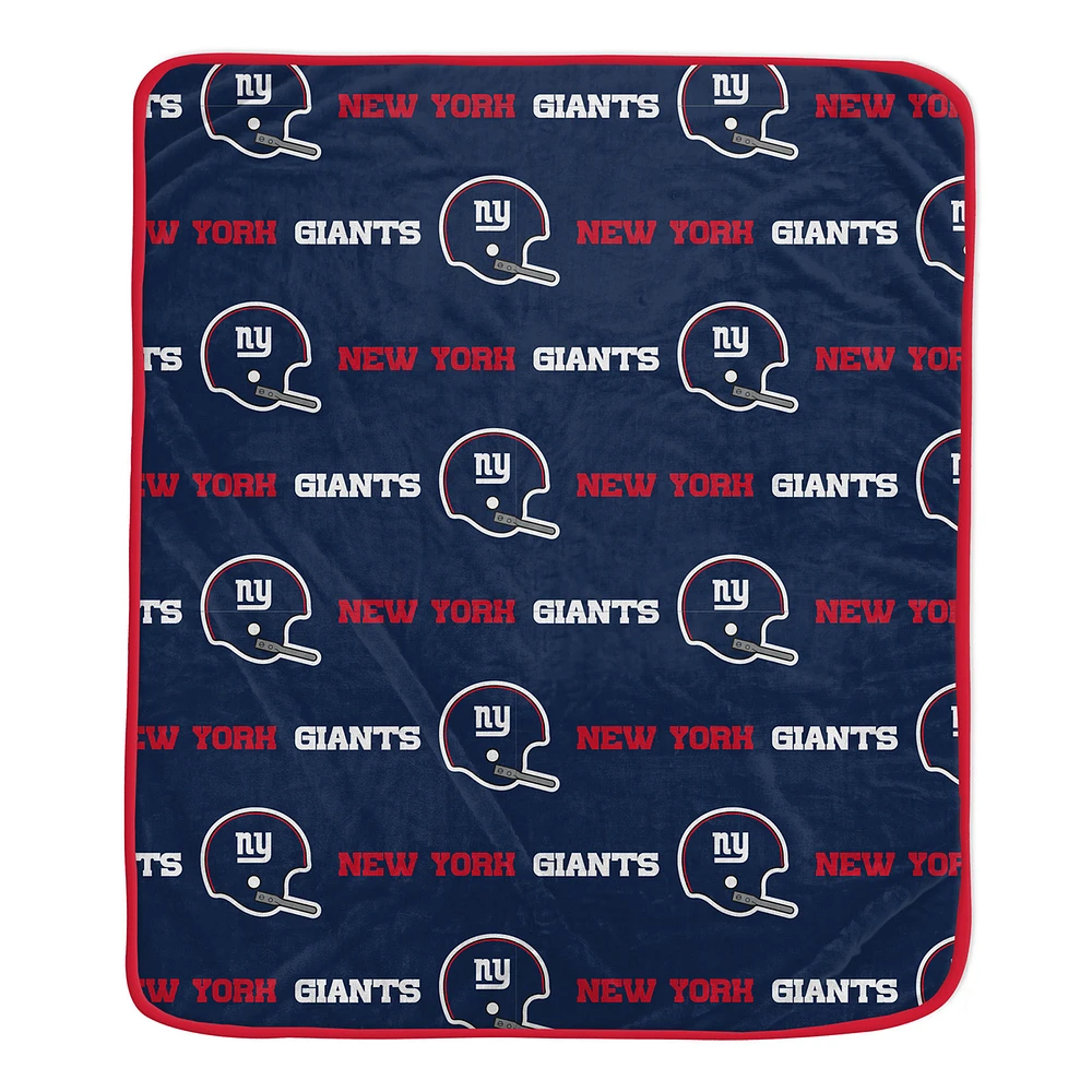 Pegasus New York Giants 60" x 72" Repeat Helmet Wordmark Ultra Soft Blanket