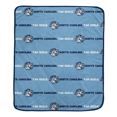 Pegasus North Carolina Tar Heels 60" x 72" Repeat Logo Wordmark Ultra Soft Blanket