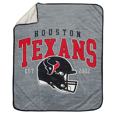 Pegasus Houston Texans 50" x 60" Arch Block Ultra Cozy Sweatshirt Blanket