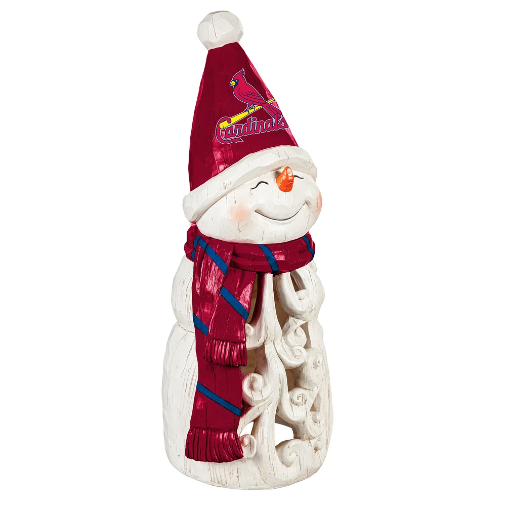 St. Louis Cardinals 26" LED Snowman Garden Statue