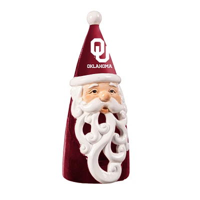 Oklahoma Sooners 8" LED Santa Statue