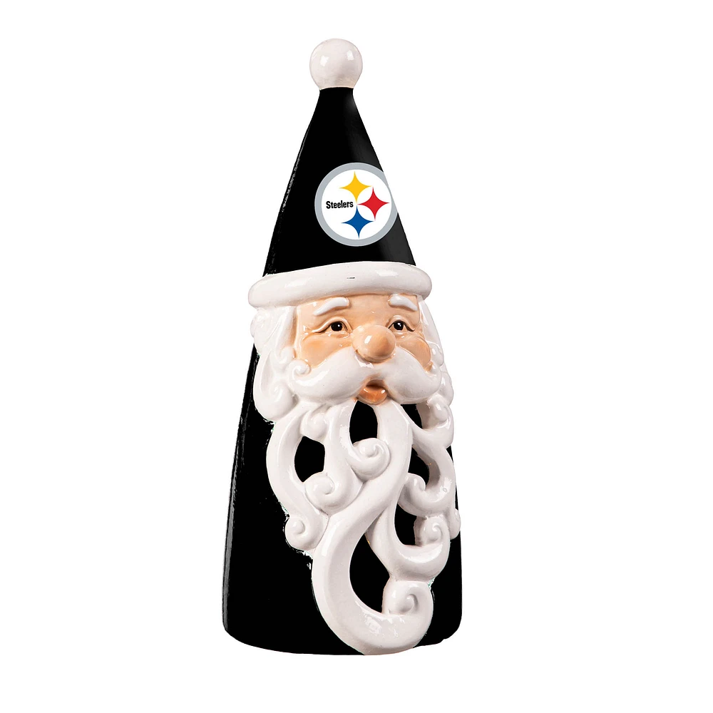 Pittsburgh Steelers 8" LED Santa Statue