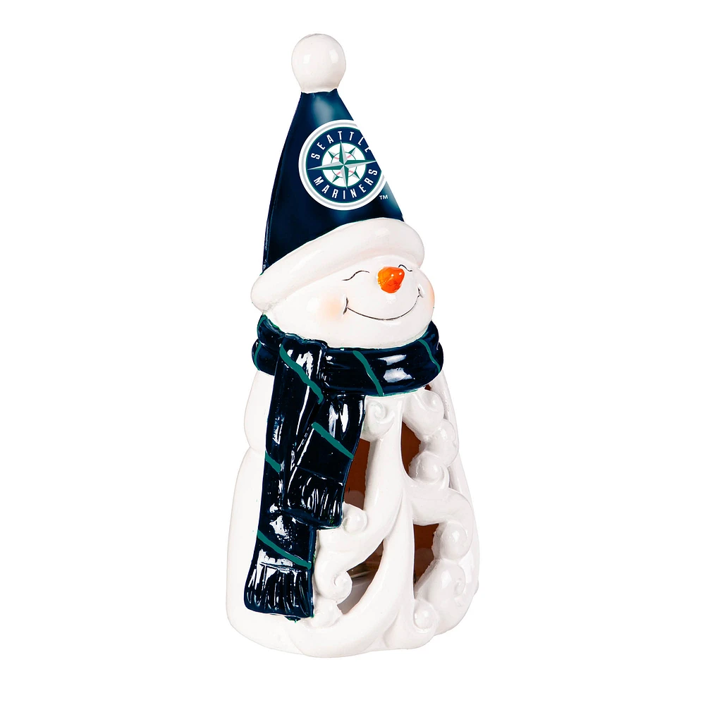 Seattle Mariners LED 8" Snowman Lit Garden Statue