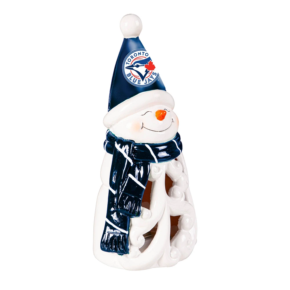 Toronto Blue Jays LED 8" Snowman Lit Garden Statue