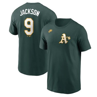 Men's Nike Reggie Jackson Green Athletics Fuse Name & Number T-Shirt