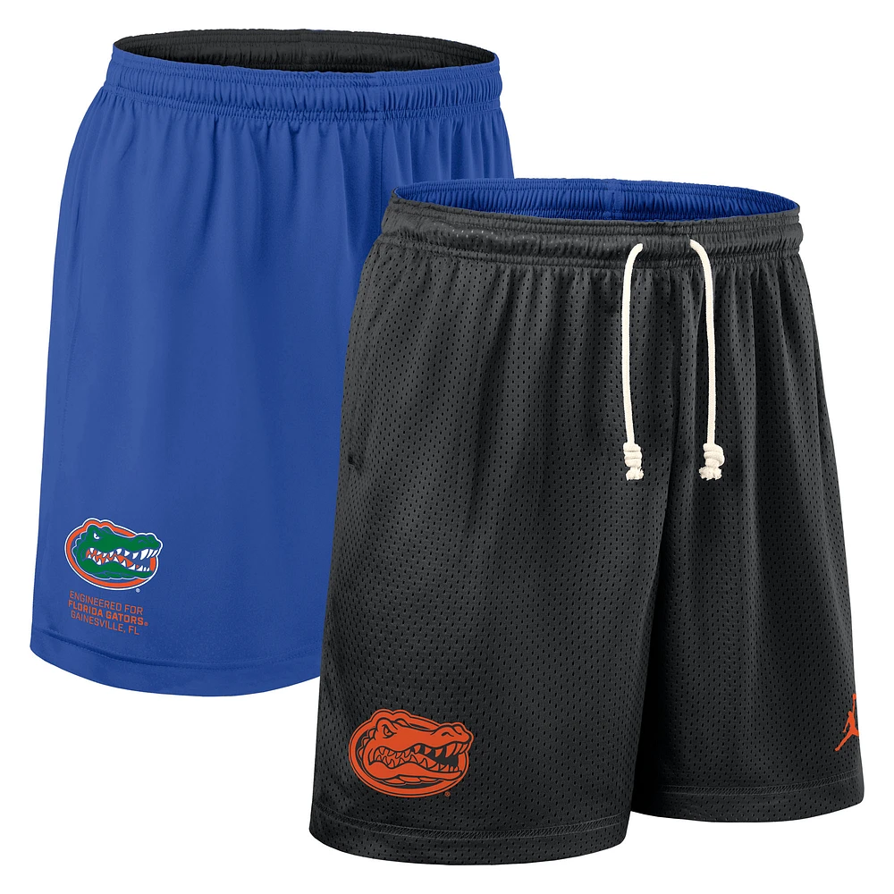 Men's Jordan Brand Black/Royal Florida Gators 2025 Sideline Reversible Dri-FIT Shorts