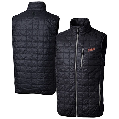 Men's Cutter & Buck Navy Detroit Tigers Big Tall Rainier PrimaLoft® Eco Insulated Full-Zip Puffer Vest