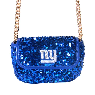Cuce Royal New York Giants Sequin Crossbody Bag