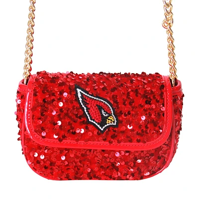 Cuce Cardinal Arizona Cardinals Sequin Crossbody Bag