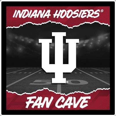 Indiana Hoosiers 23" LED Fan Cave Square-Shaped Lighted Wall Sign