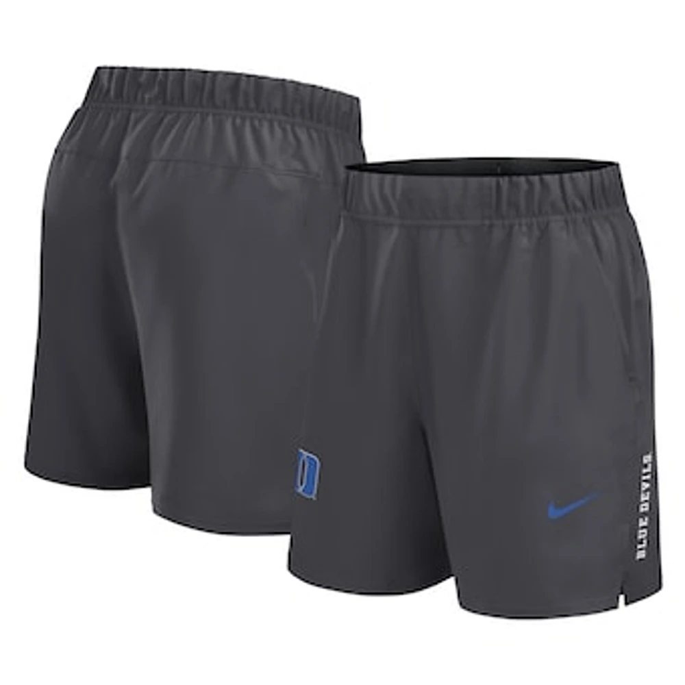 Men's Nike Gray Duke Blue Devils Primetime Woven Victory Performance Shorts