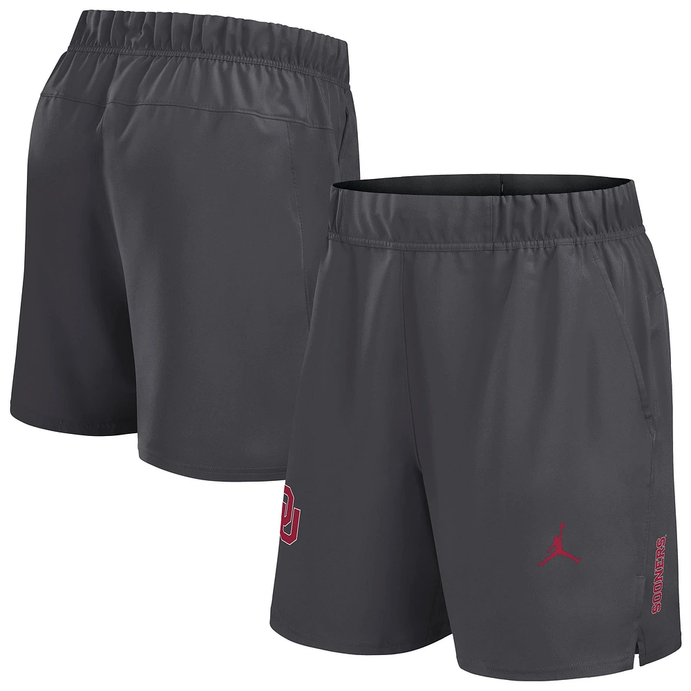 Men's Jordan Brand Gray Oklahoma Sooners Primetime Victory Dri-FIT Shorts
