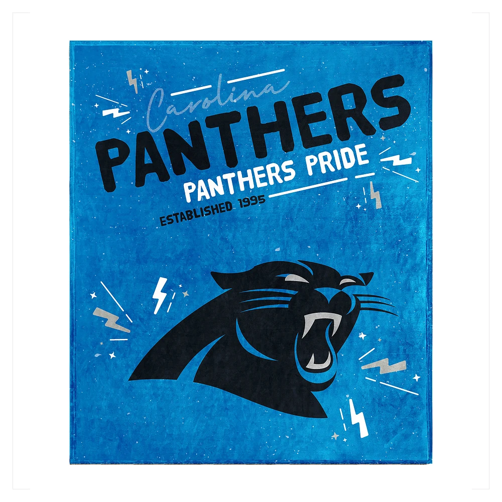 Carolina Panthers 60" x 70" Plush Throw Blanket