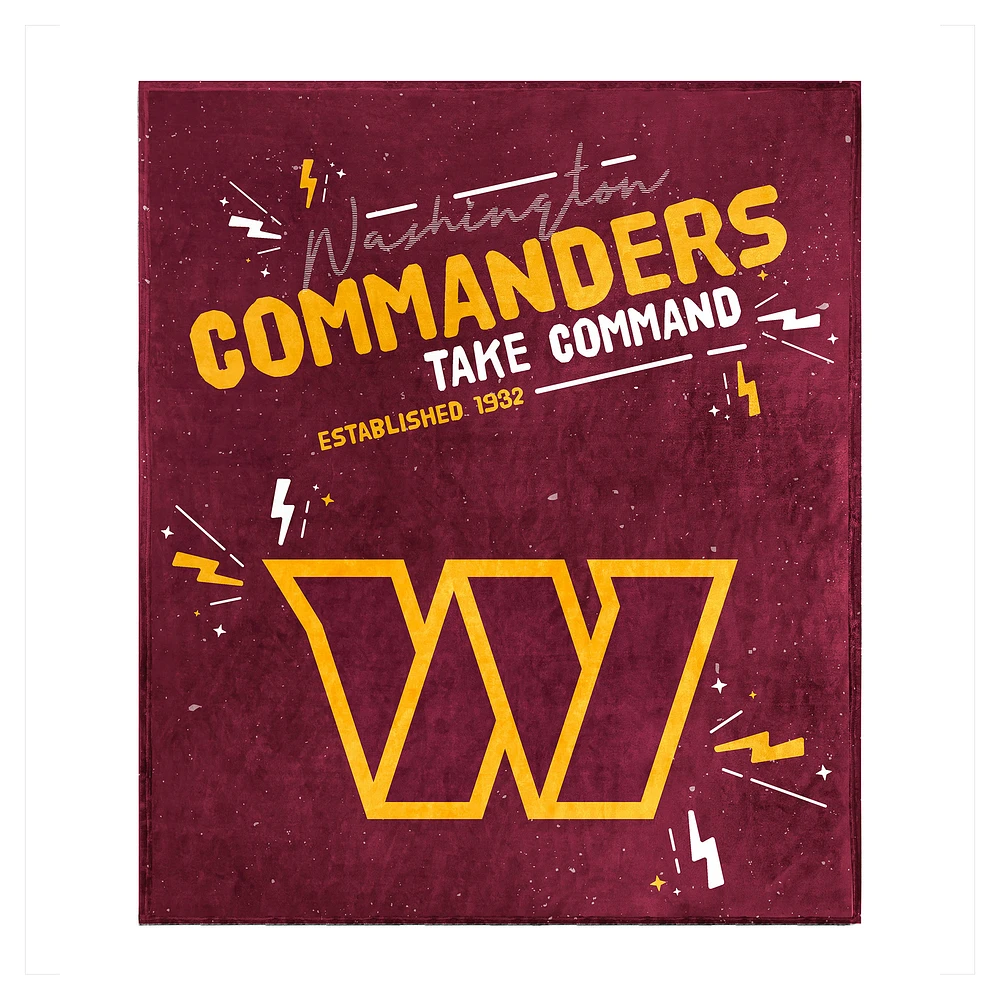 Washington Commanders 60" x 70" Plush Throw Blanket