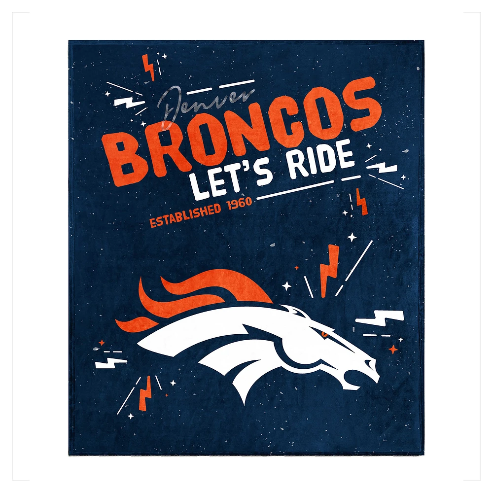 Denver Broncos 60" x 70" Plush Throw Blanket